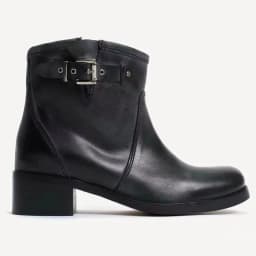 Women's causal dress brown/black ankle boots chunky heel leather round toe winter new in luxury designer booties comfy shoes