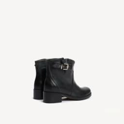 Women's causal dress brown/black ankle boots chunky heel leather round toe winter new in luxury designer booties comfy shoes