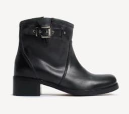 Women's causal dress brown/black ankle boots chunky heel leather round toe winter new in luxury designer booties comfy shoes