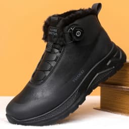 Men's Hiking Tide Cotton Boots Winter New Warm Plush Comfort Fashion Soft-Sole lightweight Outdoor Walking Running Sports Boots