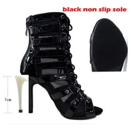 Women High Heels Peep Toe Ankle Boot Stilettos Jazz Dance Woman Shoes Ballroom Suede Sole Customizable Outdoor Sexy