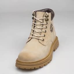 Men's High‑Top Combat Boots Retro Suede Work Ankle Boots Lace‑Up Thick Sole Non‑Slip Casual Outdoor Hiking Booties for Men