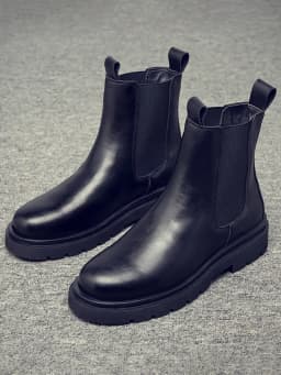 Men's Double Elastic Chelsea Boots