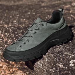 European  American Men New High-end Outdoor Hiking Shoes Non Slip Off-road Hiking Leisure Sports Tourism Thick Soled Shoes