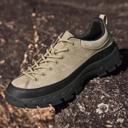 European  American Men New High-end Outdoor Hiking Shoes Non Slip Off-road Hiking Leisure Sports Tourism Thick Soled Shoes
