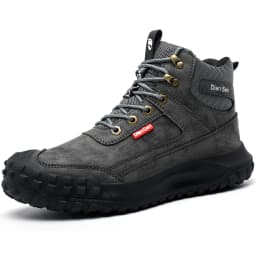 Dian Sen Men's Steel-Toed Safety Shoes With Anti-smash , Anti-Puncture And Anti-Slip Soles, Fashionable Industrial Work Shoes