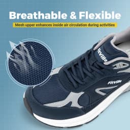 Fitville Walking Shoes Extra Wide Casual Men's Sneakers With Arch Support Sports Shoes for Men for Relief Plantar Fasciitis