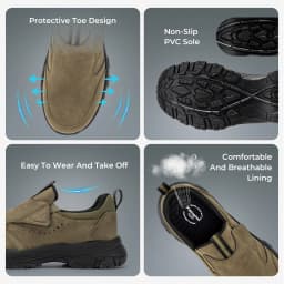Fittington New Fashion Outdoor Men‘s Shoes Walking Shoes Wear Resisting Casual Sneakers Trekking Easy  to  Wear Footwear