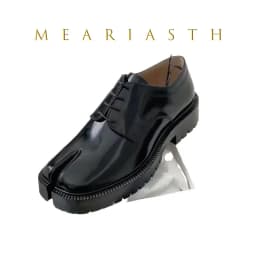Tabi Loafers Men and Women Split Toe Thick Sole Casual Patent Leather Tabbi Black slip on Flats Chunky platform Mocassin shoes