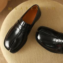 Tabi Loafers Men and Women Split Toe Thick Sole Casual Patent Leather Tabbi Black slip on Flats Chunky platform Mocassin shoes