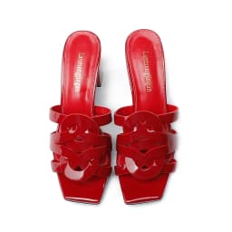 New Classic Summer Women's High Heel Slippers Trend Fashion Genuine Leather Women's Slippers Brand High Heel Fish Mouth Shoes