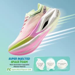 ONEMIX Running Shoes Men Women Sneakers Full Palm Carbon Board Professional Shock Absorbing Breathable Elastic Sports Shoe