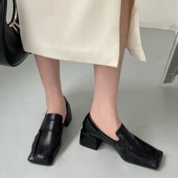 Comfortable Chunky-Heeled Women's Pumps Fashion Square-Toe Soft Leather Designer Loafers Ladies British-Style Office Formal Shoe