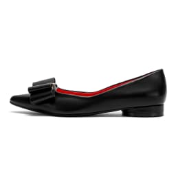 2025 CHCH Women's Flat Shoes New Black Pointed Bow Business Shoes Comfortable Commuting Women Shoes