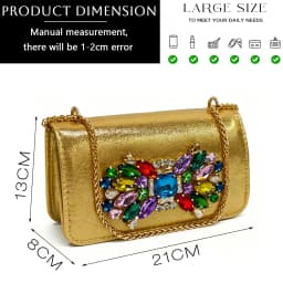 2026 Gold Rhinestone Women's Sandals & Bag Set – Block Heel Mules with Peep Toe for Wedding, Prom, and Evening Formal Events
