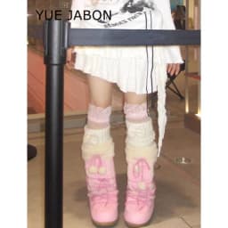Pink New Winter Fluffy Women's Snow Boots Outdoor Faux Fur Cotton Boots Waterproof Middle Calf Platform Shoes Female Ski Boots