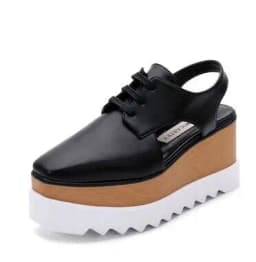 Women Casual Shoes Spring Lady Genuine Leather Casual Sneakers Running Sports Chunky Trainer Stars Breathable Platform Shoes