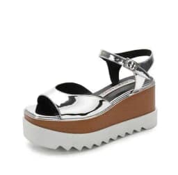 Women Casual Shoes Spring Lady Genuine Leather Casual Sneakers Running Sports Chunky Trainer Stars Breathable Platform Shoes