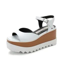Women Casual Shoes Spring Lady Genuine Leather Casual Sneakers Running Sports Chunky Trainer Stars Breathable Platform Shoes