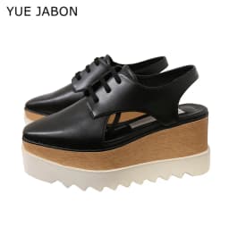 Women Casual Shoes Spring Lady Genuine Leather Casual Sneakers Running Sports Chunky Trainer Stars Breathable Platform Shoes