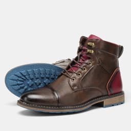 Men Boots Casual Brand Retro 2026 Fashion Comfortable Boots Leather