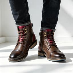 Men Boots Casual Brand Retro 2026 Fashion Comfortable Boots Leather