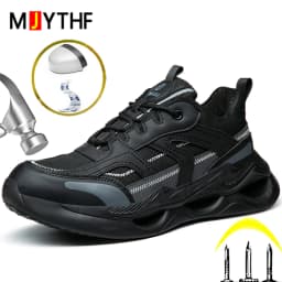 6KV Insulated Shoes Men Anti-Smash Anti Puncture Safety Shoes Men Boots Composite Toe Work Shoes Sneakers Security Lightweight