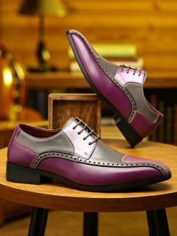 Classic Formal Oxford Shoes Handcrafted Men Dress Shoes Real Calfskin Leather Business Office Footwear
