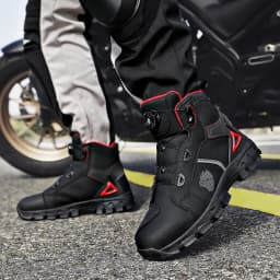 Professional Men's Motorcycle Boots Off-Road Racing Shoes Street Motorcycle Equipment Ultra-Fine Fiber Leather Boat