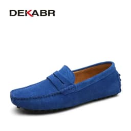 DEKABR New Arrival Men Driving Moccasins Genuine Leather Loafers Casual Fashion Wedding Men Footwear Large Size 38~49