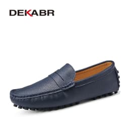 DEKABR New Arrival Men Driving Moccasins Genuine Leather Loafers Casual Fashion Wedding Men Footwear Large Size 38~49