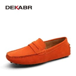 DEKABR New Arrival Men Driving Moccasins Genuine Leather Loafers Casual Fashion Wedding Men Footwear Large Size 38~49