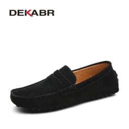 DEKABR New Arrival Men Driving Moccasins Genuine Leather Loafers Casual Fashion Wedding Men Footwear Large Size 38~49