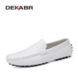 DEKABR New Arrival Men Driving Moccasins Genuine Leather Loafers Casual Fashion Wedding Men Footwear Large Size 38~49