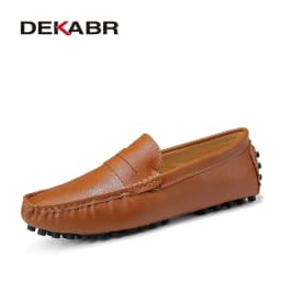 DEKABR New Arrival Men Driving Moccasins Genuine Leather Loafers Casual Fashion Wedding Men Footwear Large Size 38~49