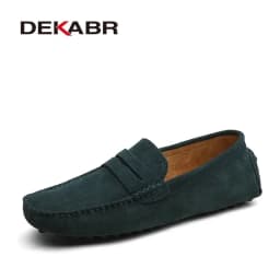 DEKABR New Arrival Men Driving Moccasins Genuine Leather Loafers Casual Fashion Wedding Men Footwear Large Size 38~49