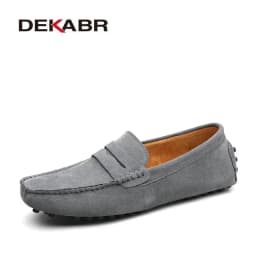 DEKABR New Arrival Men Driving Moccasins Genuine Leather Loafers Casual Fashion Wedding Men Footwear Large Size 38~49