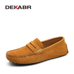 DEKABR New Arrival Men Driving Moccasins Genuine Leather Loafers Casual Fashion Wedding Men Footwear Large Size 38~49