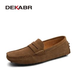DEKABR New Arrival Men Driving Moccasins Genuine Leather Loafers Casual Fashion Wedding Men Footwear Large Size 38~49