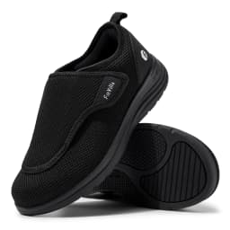 FitVille Diabetic Shoes Extra Wide Walking Shoes Elderly Bunion Orthopedics Toning Shoe Adjustable Thumb Eversion Swollen Feet