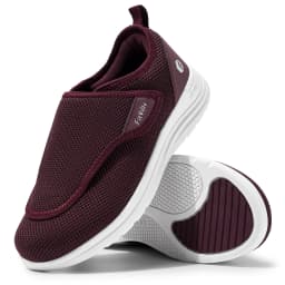 FitVille Diabetic Shoes Extra Wide Walking Shoes Elderly Bunion Orthopedics Toning Shoe Adjustable Thumb Eversion Swollen Feet