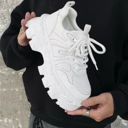 Height increasing 7CM men's shoes IG dad shoes sporty and versatile summer breathable mesh thick sole derby shoes
