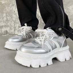 Height increasing 7CM men's shoes IG dad shoes sporty and versatile summer breathable mesh thick sole derby shoes