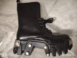 2026 New Fashion Platform Women's Retro Punk Tooling Couple Dark Rock Locomotive Boots Trendy Shoes