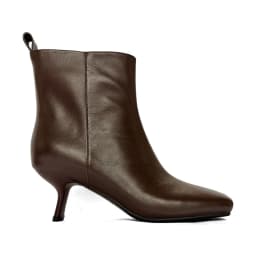 2027 Autumn Winter Trendy New Simple Versatile Sexy Square Toe Slim Heel Side Zipper Women's Genuine Leather Ankle Boots