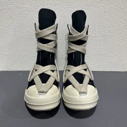 Brand Men Sneakers Jumbo Laces Black Canvas Casual Shoes Pentagram Luxury Designer High Top Shoe Women Zipper Flat Ankle Boots