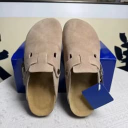 High Quality Retro Button Toe Half Drag Men's And Women's Outdoor Wear 2026 New Comfortable Lazy Shoes Thick Sole Versatile