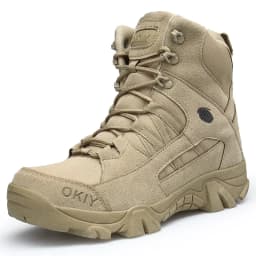 2024 Fashion Men's Desert Combat Boots Outdoor Leather Hiking Shoes Men Hunting Work Safty Boots Men's Short Boots ankle boots