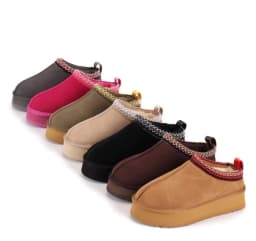 New Fashion Design Fluffy Winter Women Ultra Mini Natural Wool Fur Shallow Snow Boots Classic Real Sheepskin Casual Short Ankle Warm Non-slip Flat Shoes