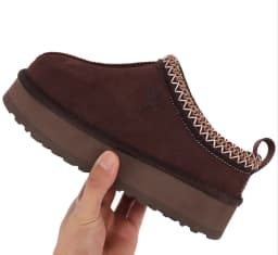 New Fashion Design Fluffy Winter Women Ultra Mini Natural Wool Fur Shallow Snow Boots Classic Real Sheepskin Casual Short Ankle Warm Non-slip Flat Shoes